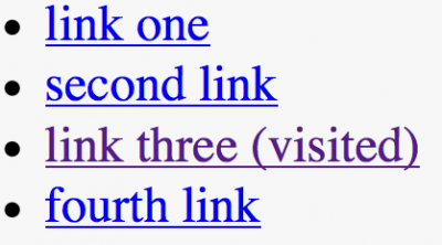 网页设计过程中需要注意的12个常见问题 3、让已访问的链接显示为别的色彩
